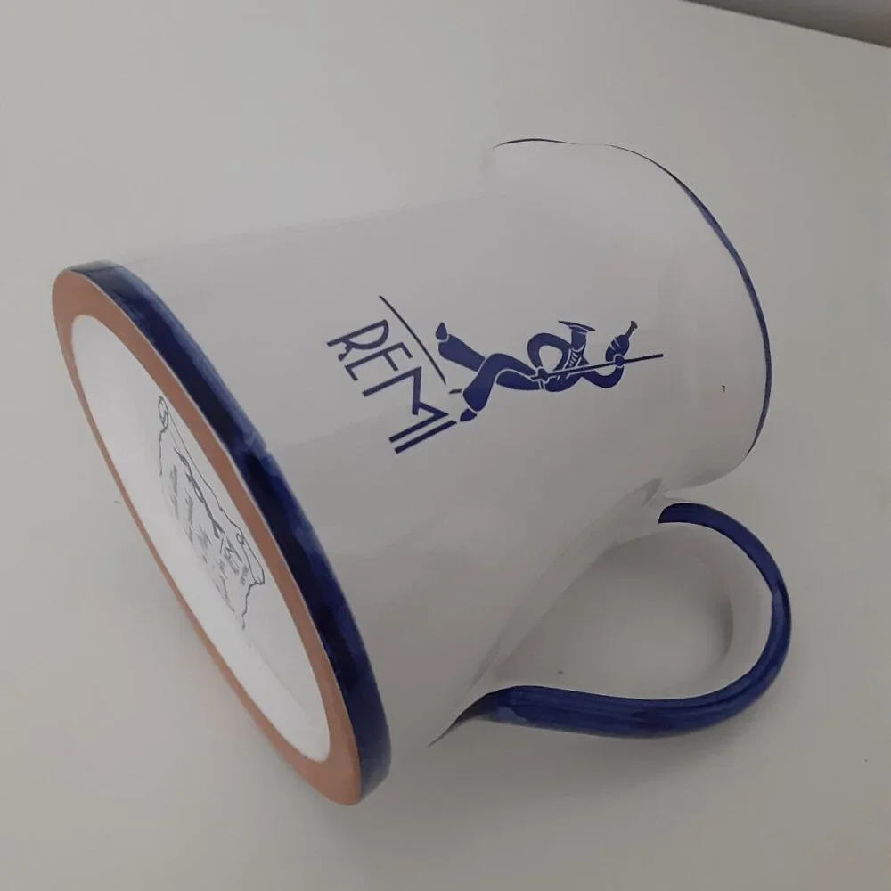 REMI limited edition hand painted in Italy - ceramic milk jug